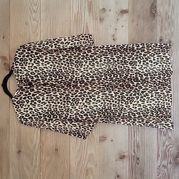 Equipment Audrey Leopard Print Silk Dress Xsmall - Picture 6 of 6